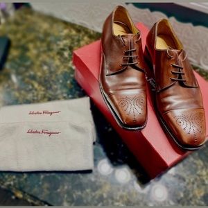 Salvatore ferragamo fiorenzo leather dress shoes